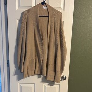 Old Navy Cozy Waffle-Knit Open Cardigan - Beige